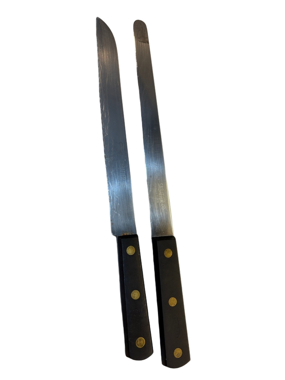 Sabatier Elephant round tip slicer and serrated bread knife